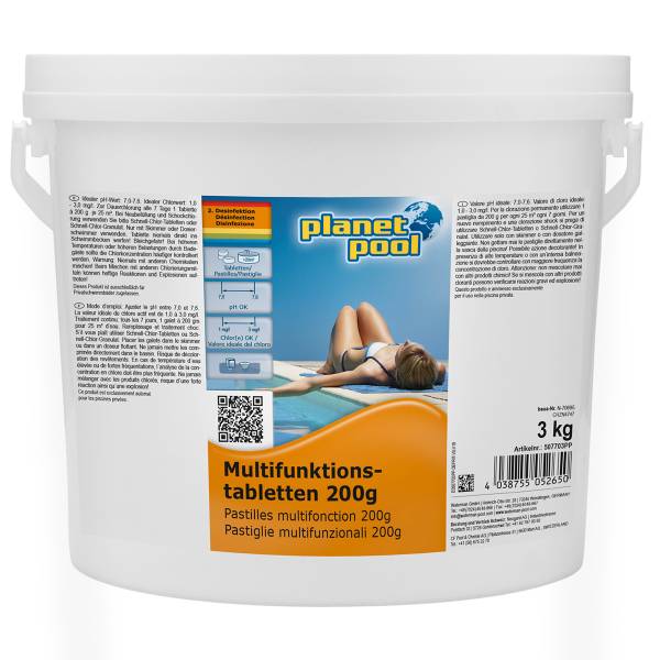 Clor multifunctional tablete 200g 3 kg